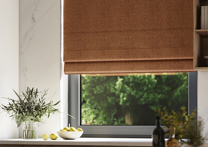Wexley, Burnt Orange - Roman Blind - Image 5